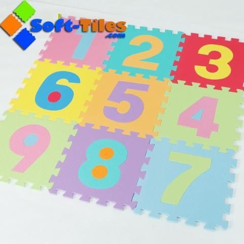 12"X12" 10mm Thickness 85kg/Cbm Kids Foam Mat Number, Alphabet and Sharp design As Educational Toys