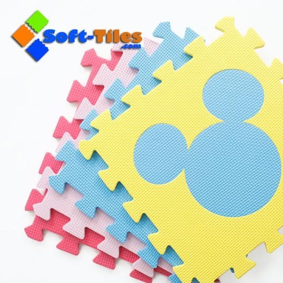 12"X12" 10mm Thickness 85kg/Cbm Kids Foam Mat Number, Alphabet and Sharp design As Educational Toys