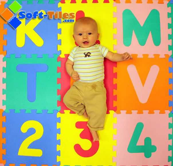 12"X12" 10mm Thickness Kids Foam Mat As Educational Toys Learning Toys