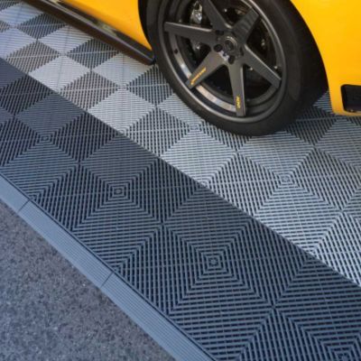 Multi Colour PP Interlocking Floor Tile 400*400mm For Use In Garages Workshop
